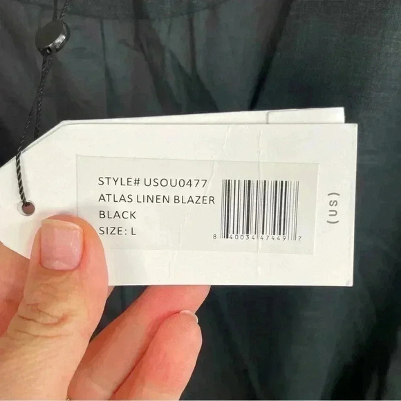 Universal Standard Black Linen Blend Atlas Blazer - Picture 9 of 9